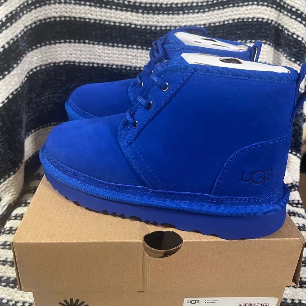 UGG Kids Vibrant Blue Boots UGG Big Kids Neumel II Regal Blue Style 1017320K